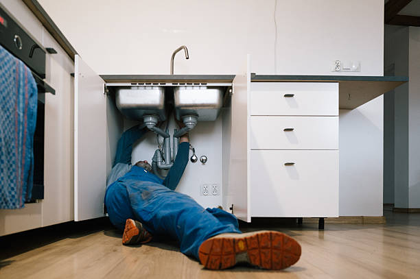 Professional Drain Cleaning technician working in Yorktown, TX
